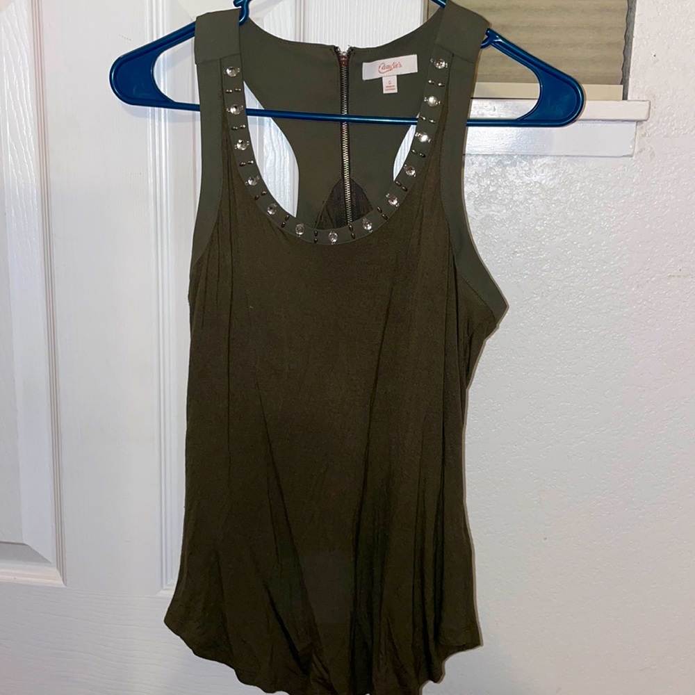 Army Green Tank Top